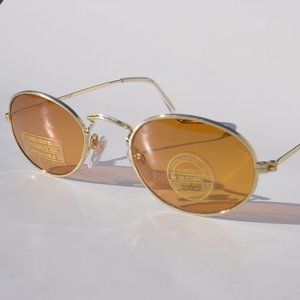 NWT True Vintage Classic Oval Retro fashion Goldenmax lens tech sunglasses